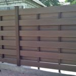 Забор из древесно-полимерного композита