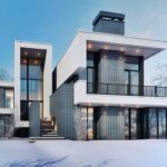 Шикарный дом в стиле конструктивизм