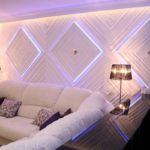 Светодиодная подсветка для стен - фото