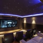 LED-подсветка в интерьере кинозала